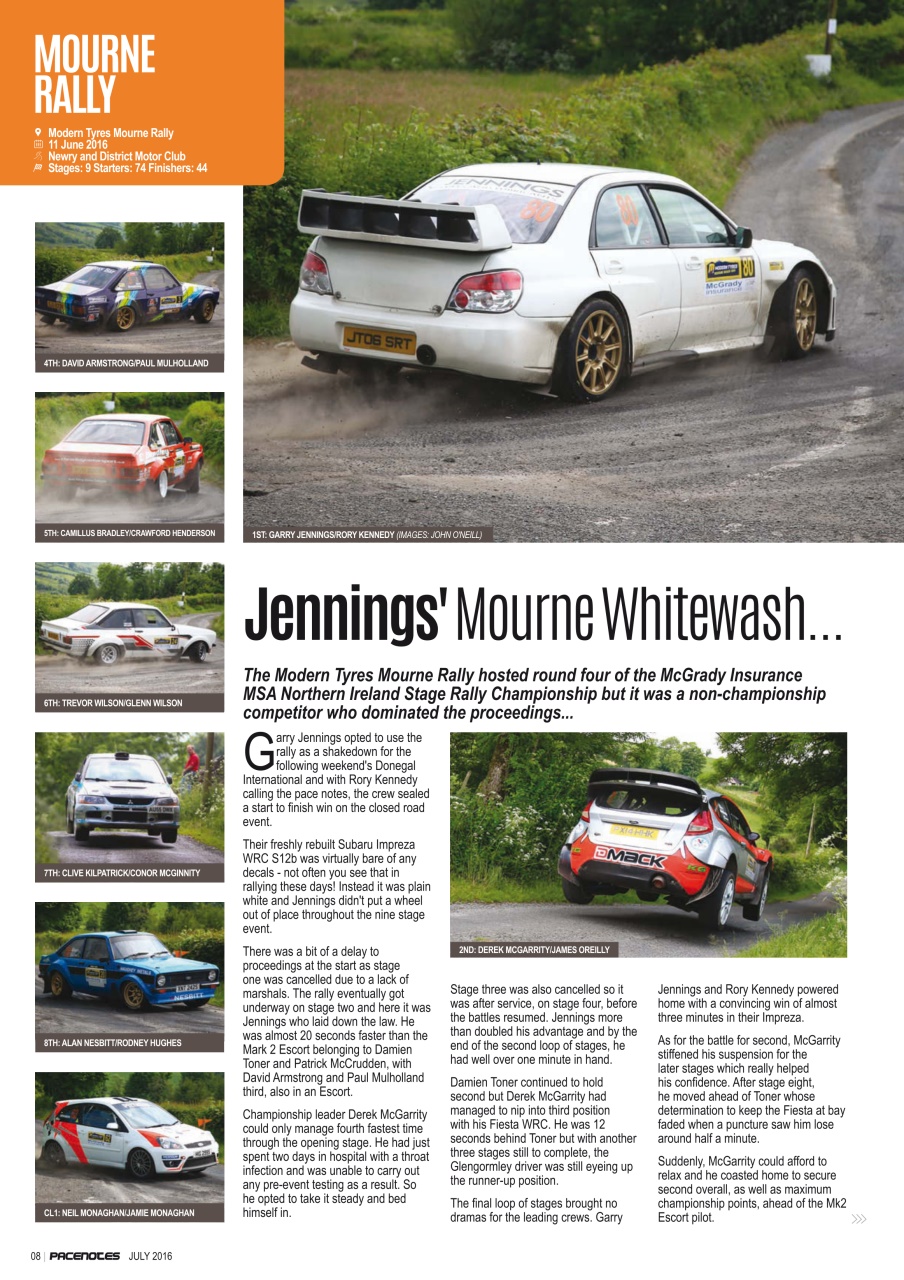 Pacenotes Rally magazine Preview Pages
