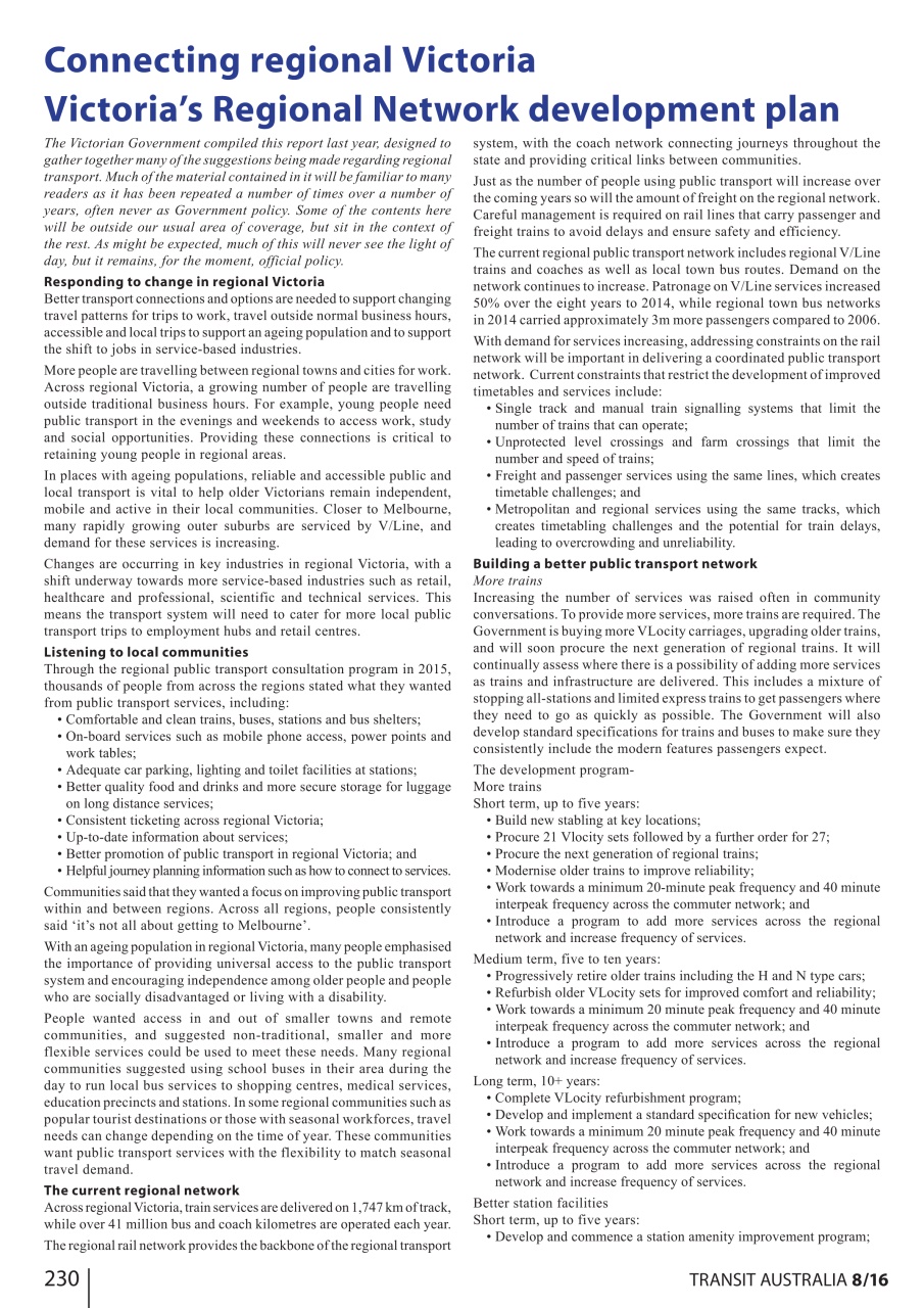 Transit Australia Preview Pages