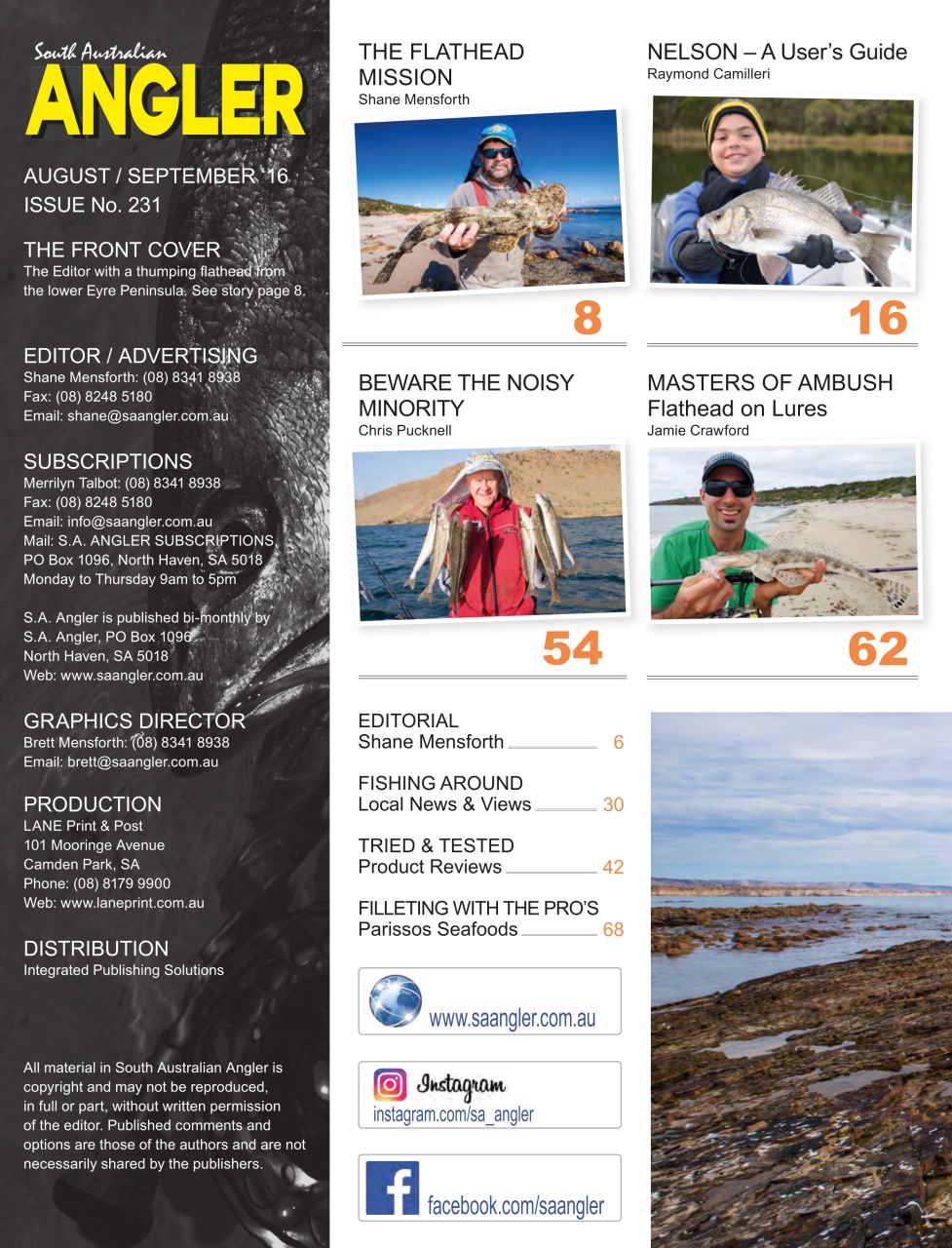 South Australian Angler Preview Pages