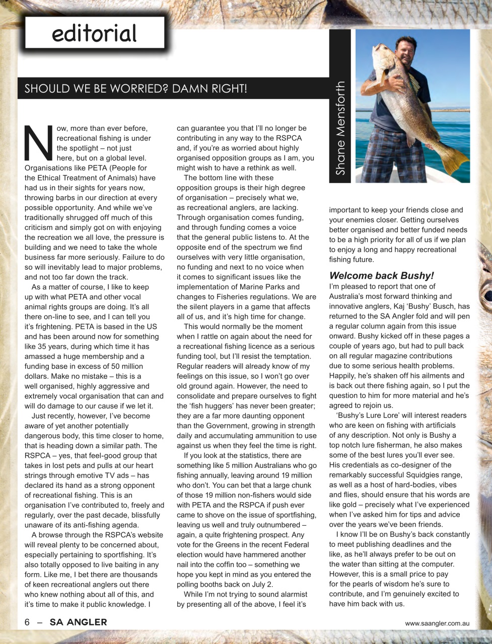 South Australian Angler Preview Pages