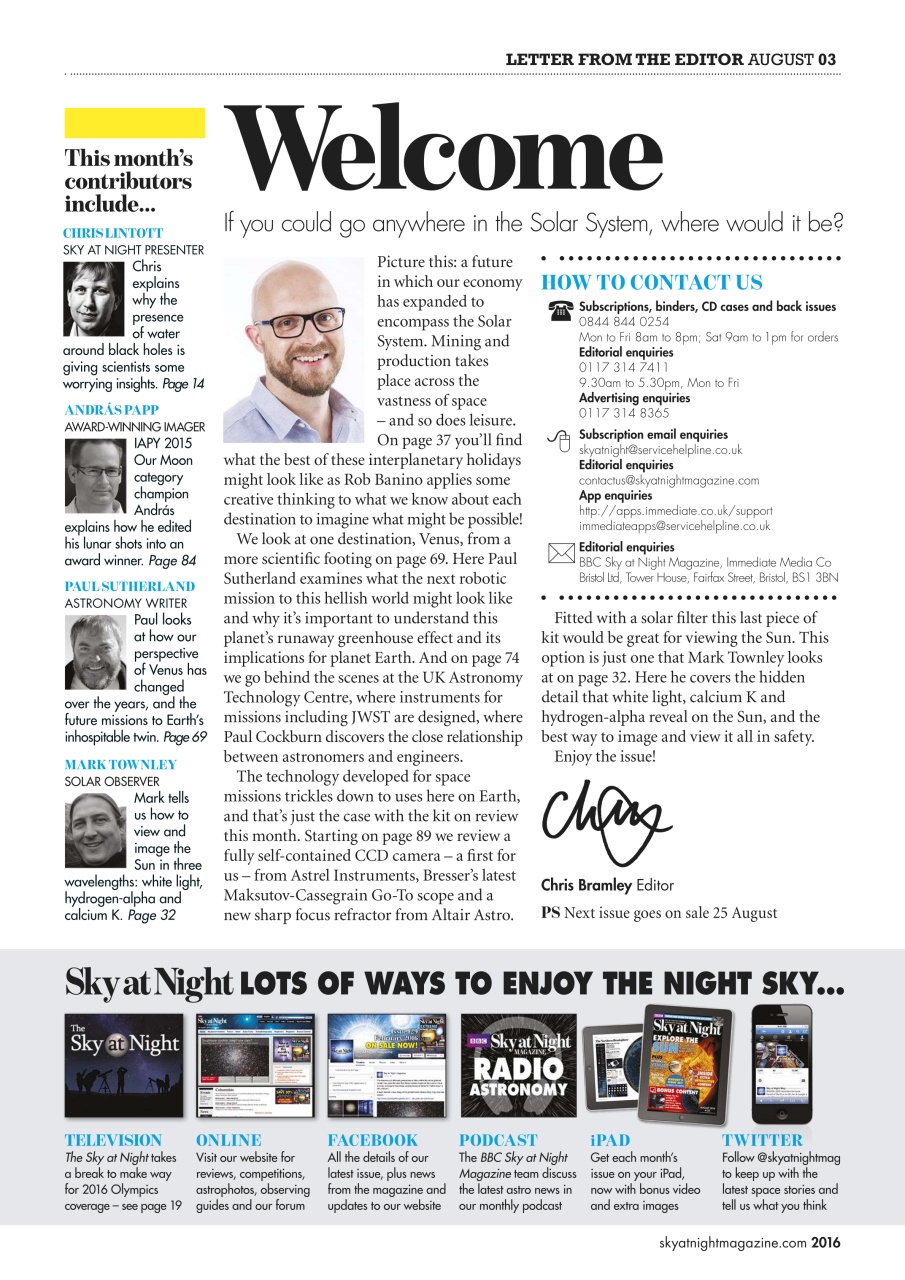 BBC Sky at Night Magazine Preview Pages