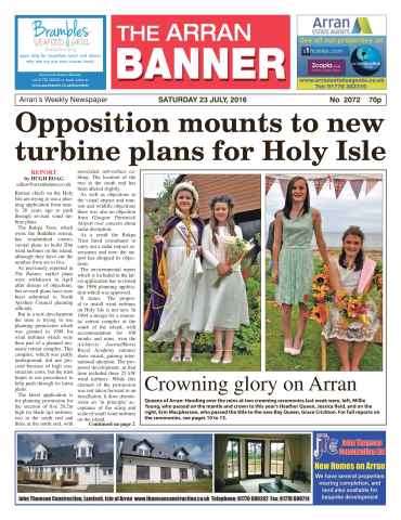 Arran Banner issue 23rd July 2016