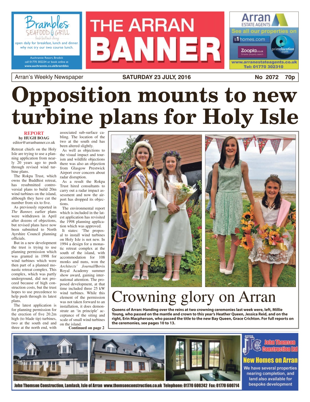 Arran Banner Preview Pages