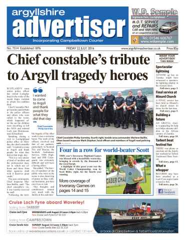 Argyllshire Advertiser issue 22 July 2016