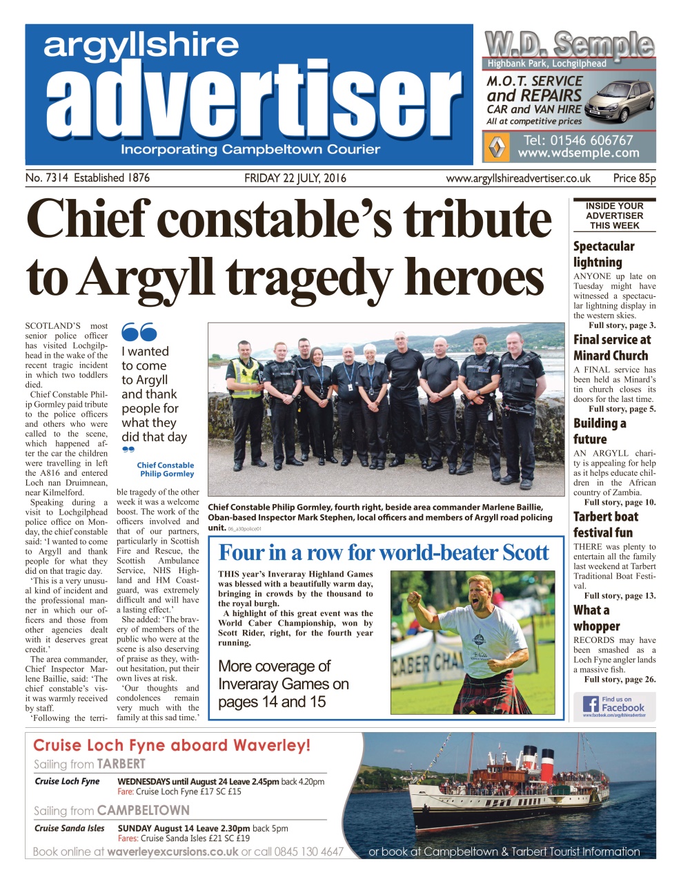 Argyllshire Advertiser Preview Pages