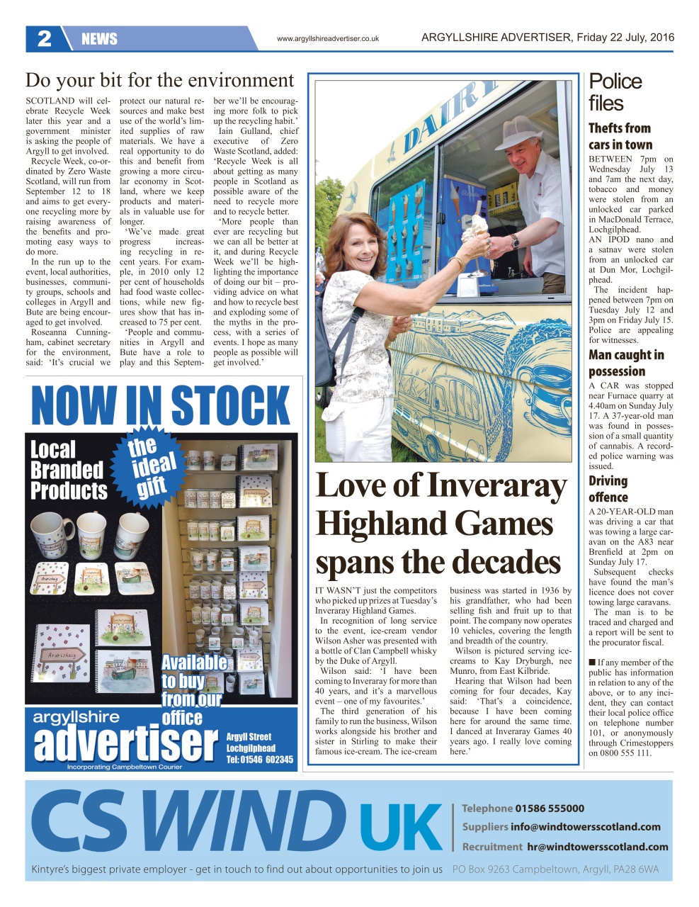Argyllshire Advertiser Preview Pages
