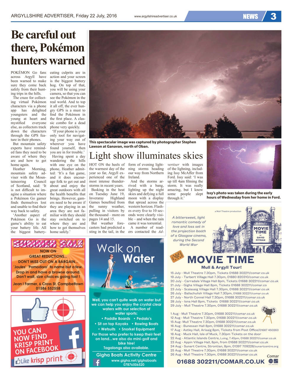 Argyllshire Advertiser Preview Pages