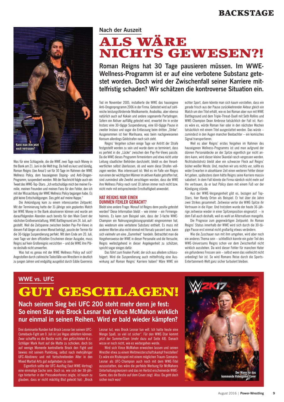Power-Wrestling Preview Pages