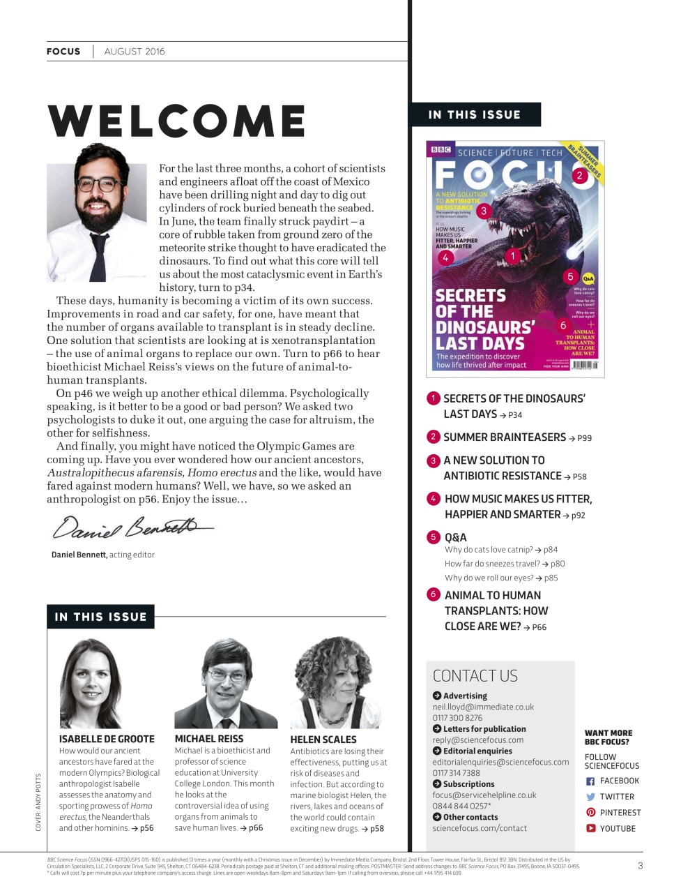 BBC Science Focus Magazine Preview Pages