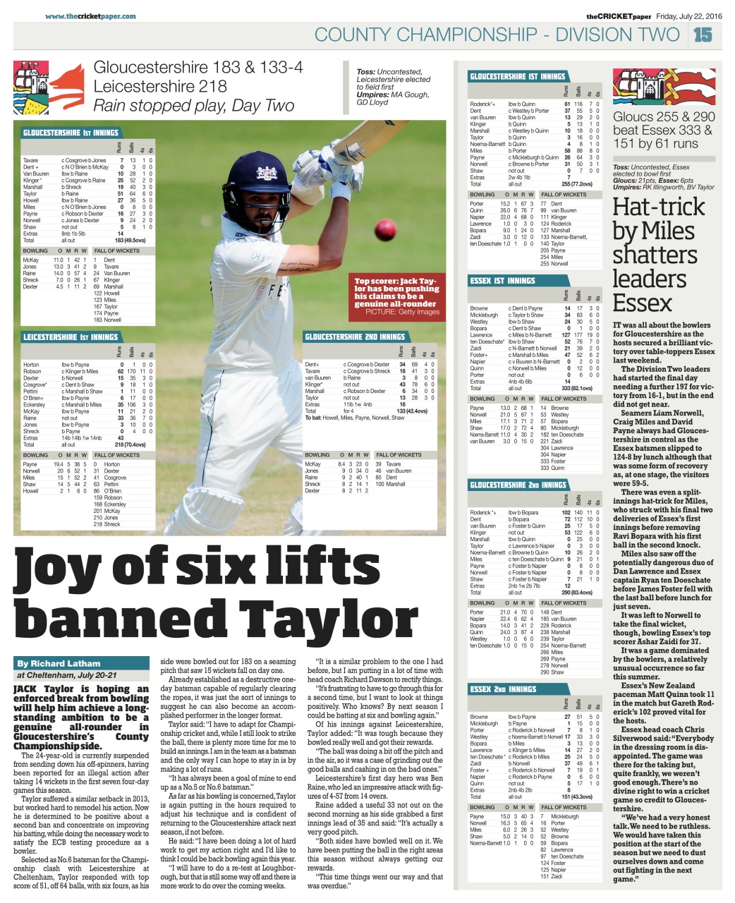 The Cricket Paper Preview Pages