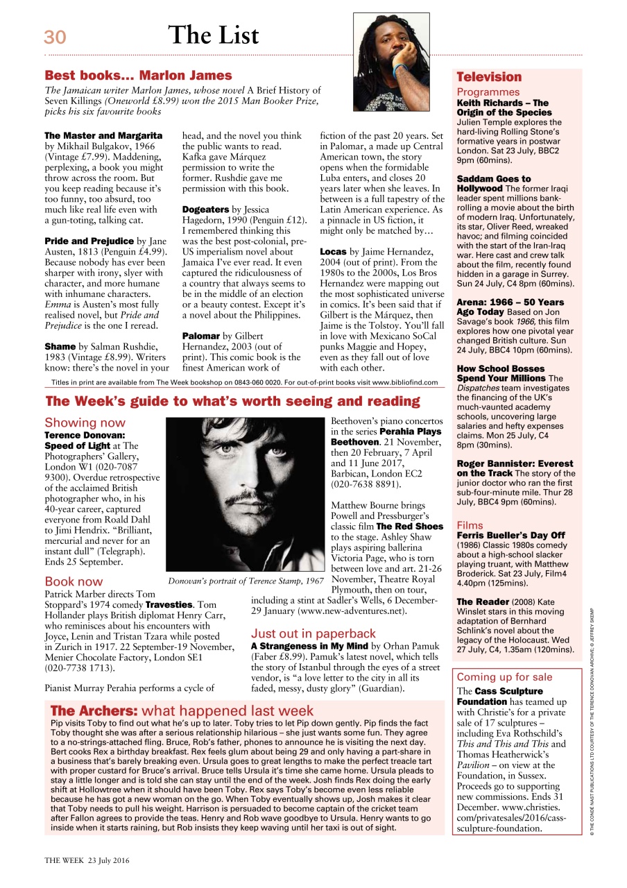 The Week Preview Pages