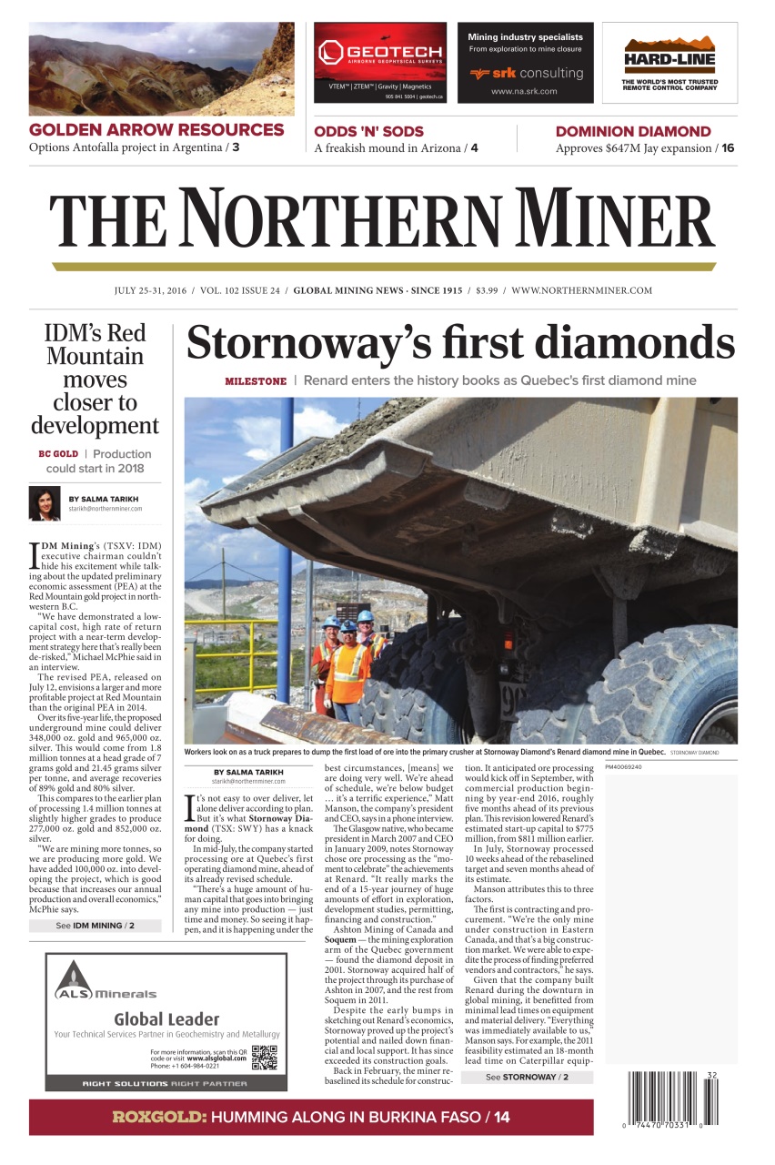The Northern Miner Preview Pages