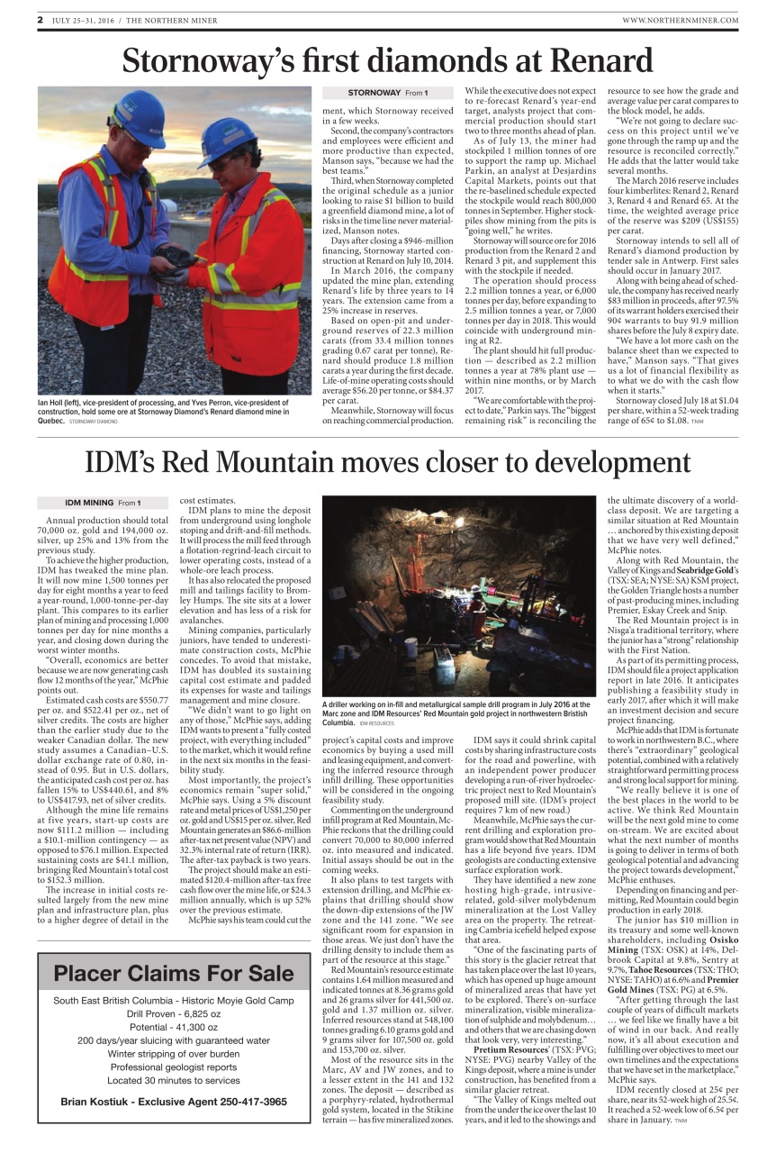 The Northern Miner Preview Pages