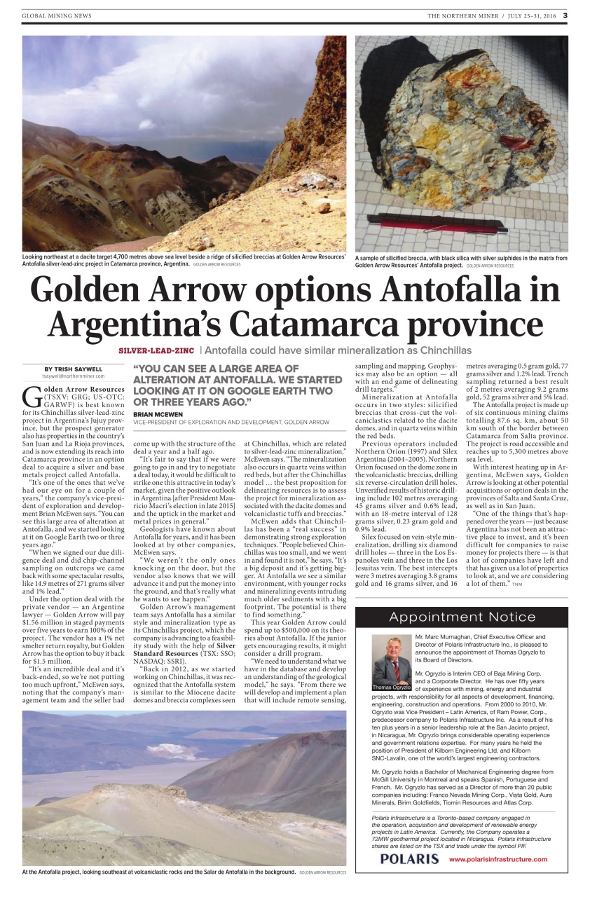 The Northern Miner Preview Pages