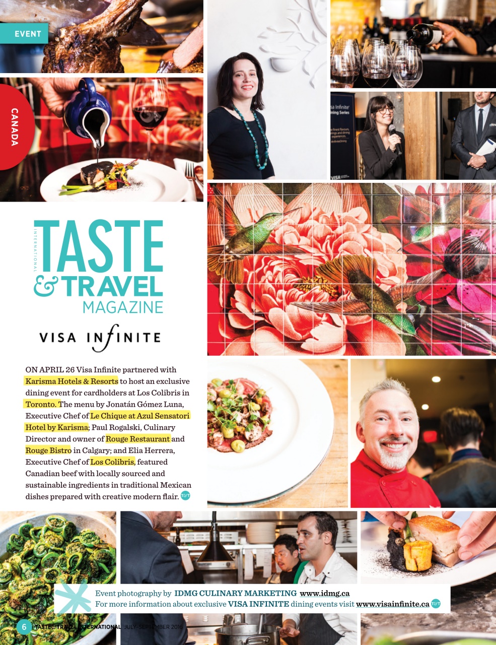 Taste & Travel International Preview Pages
