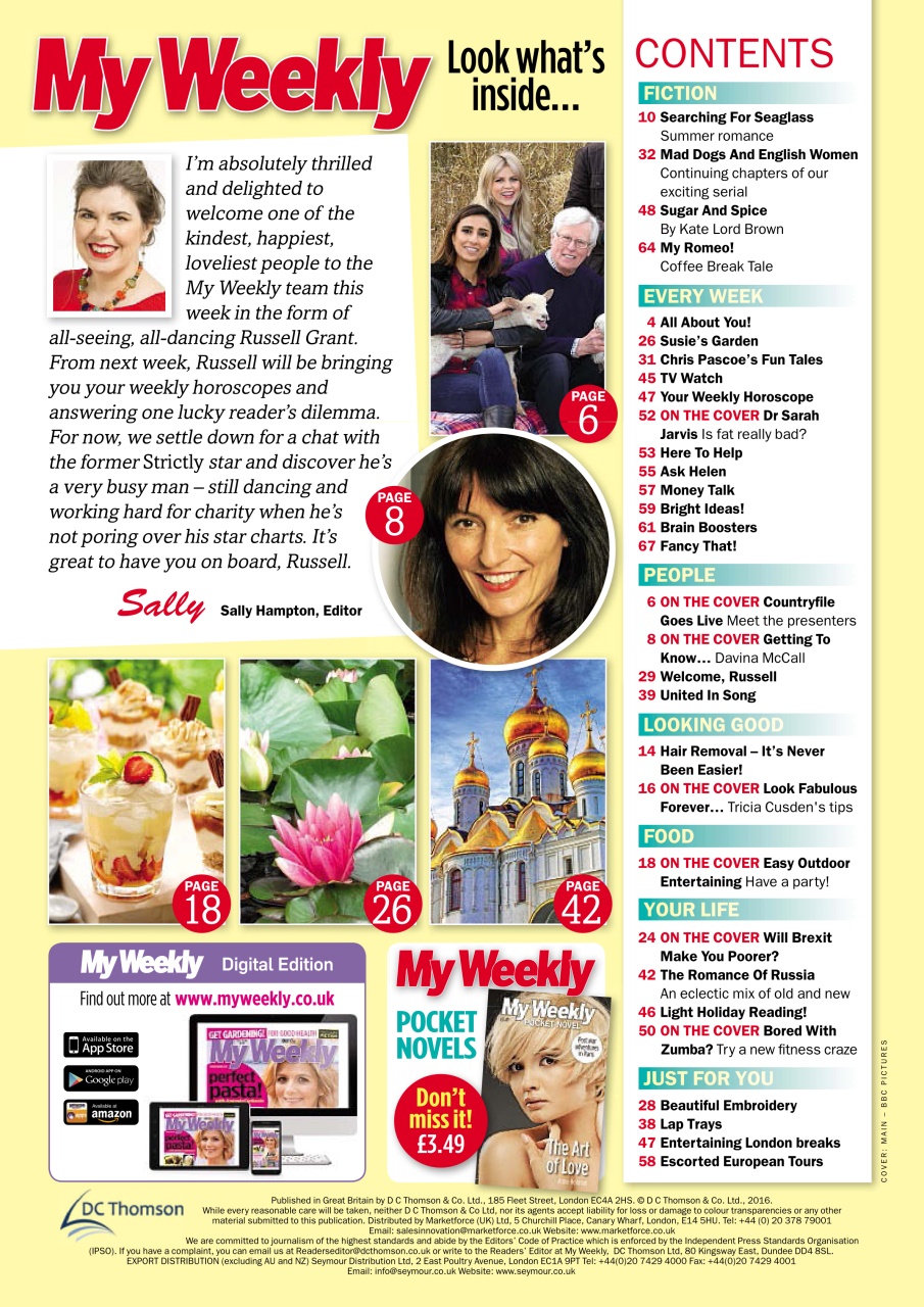 My Weekly Preview Pages