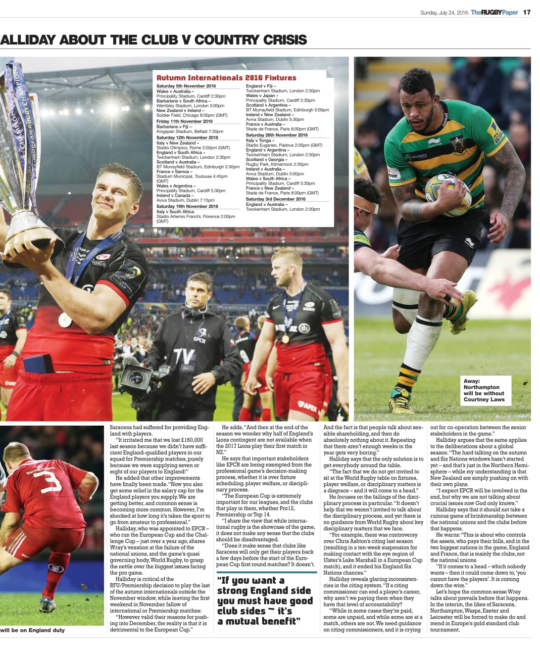 The Rugby Paper Preview Pages