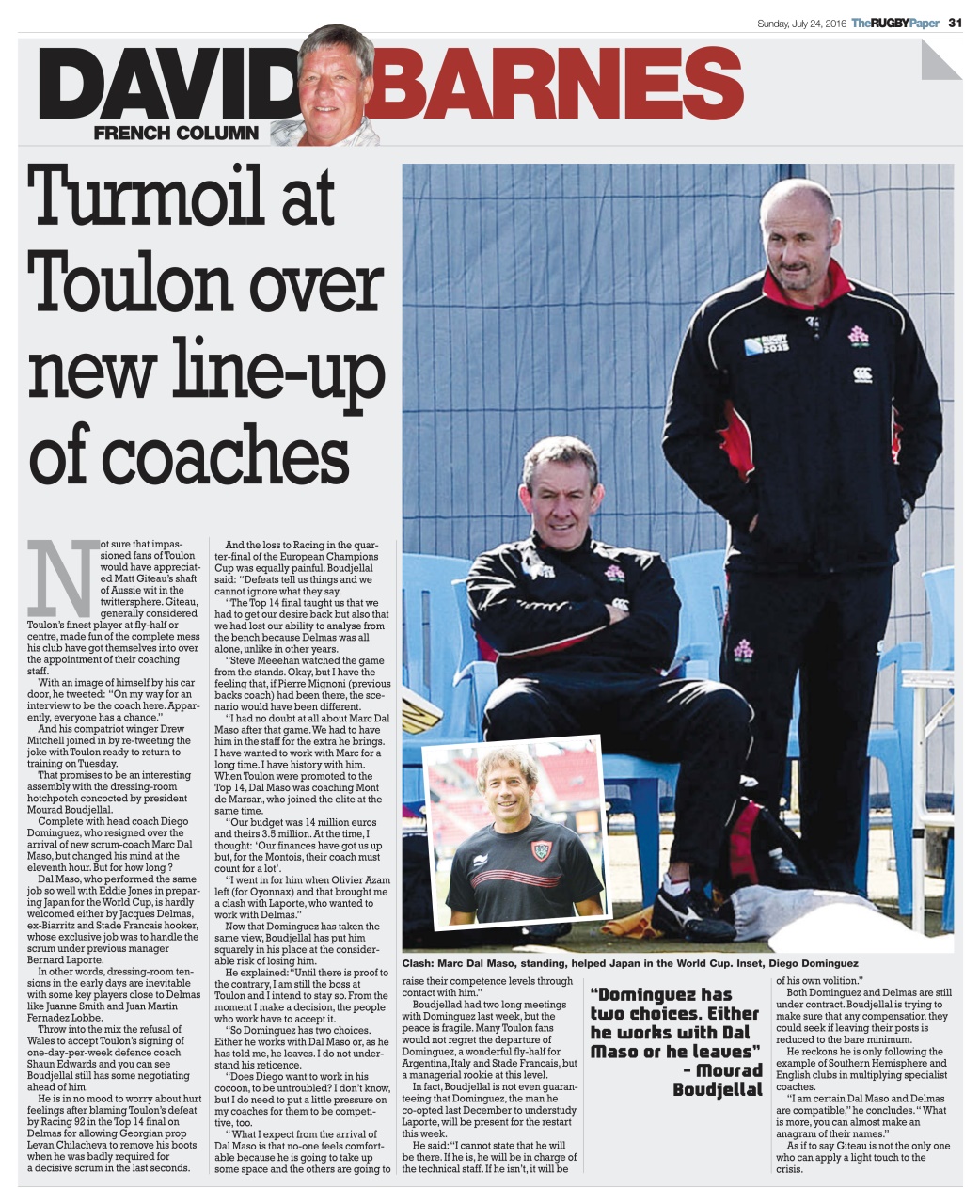 The Rugby Paper Preview Pages