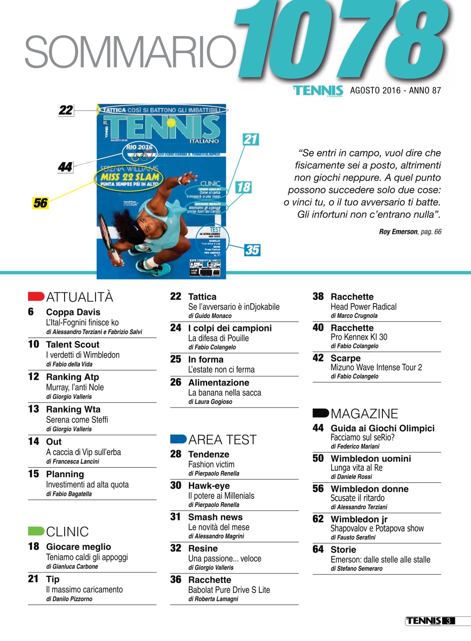 Il Tennis Italiano Preview Pages