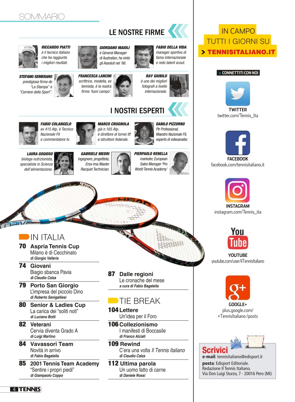 Il Tennis Italiano Preview Pages