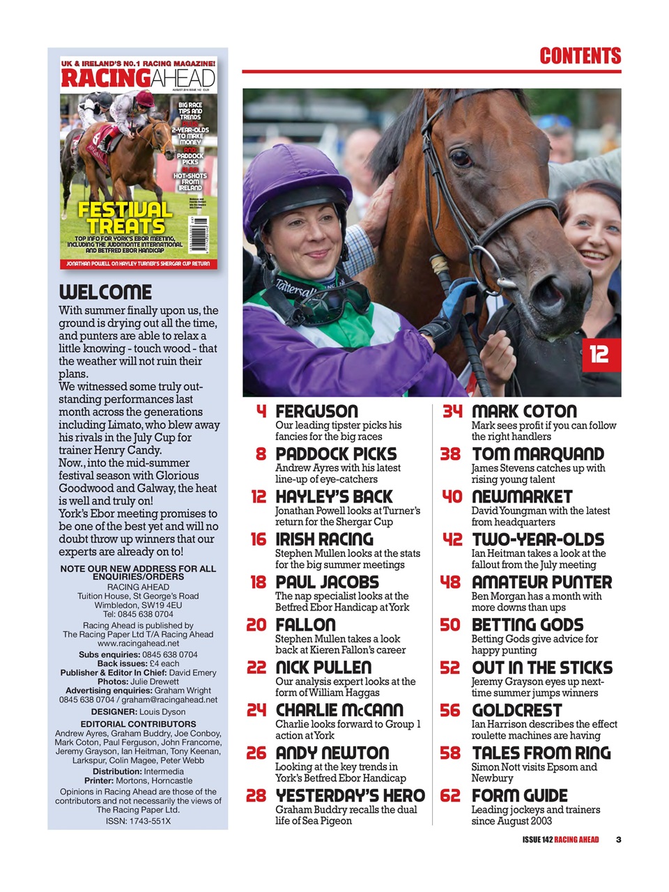 Racing Ahead Preview Pages