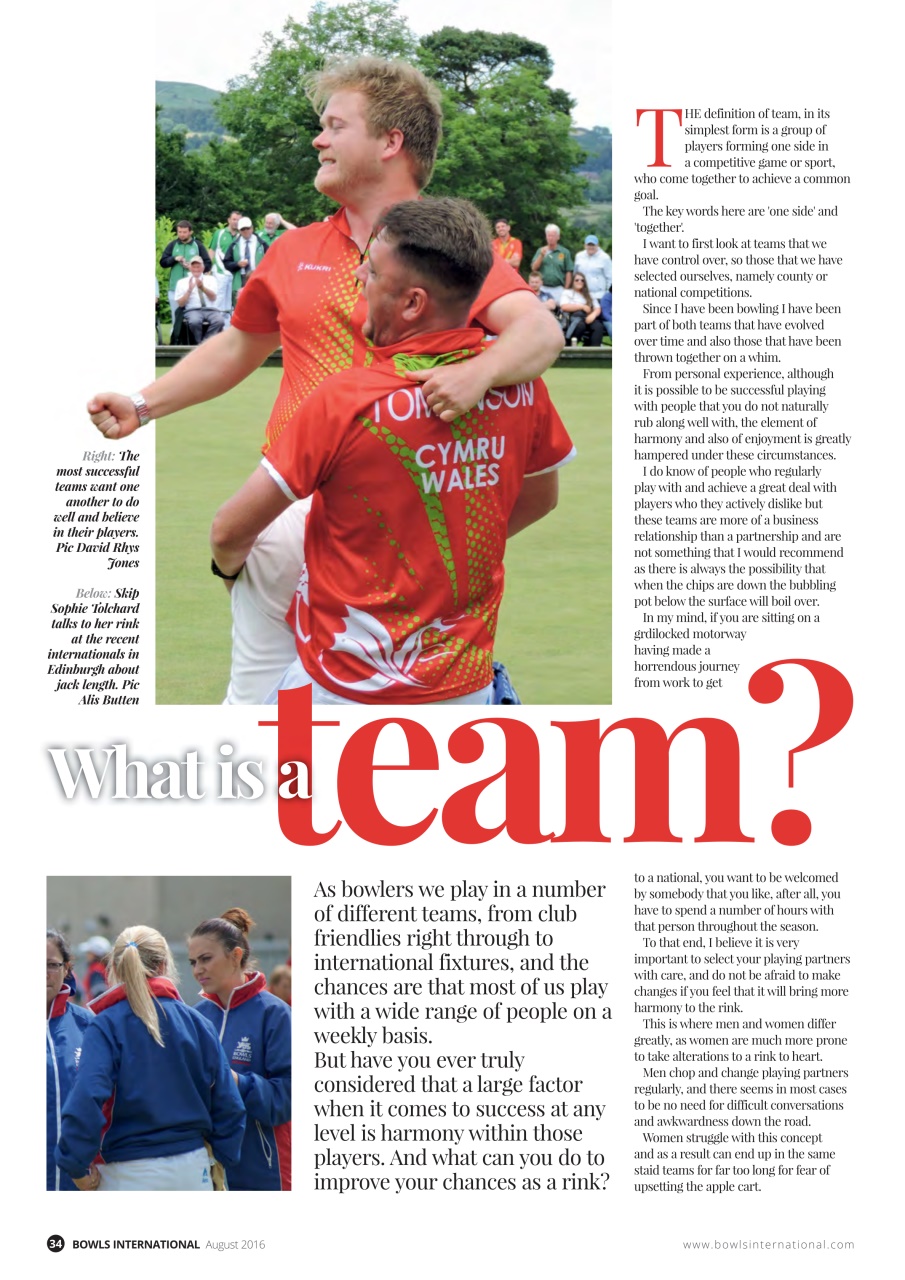 Bowls International Preview Pages