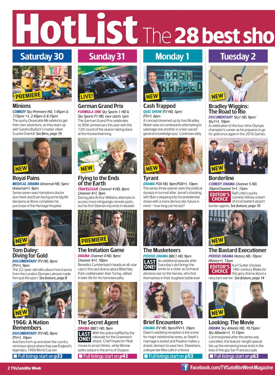 TV & Satellite Week Preview Pages