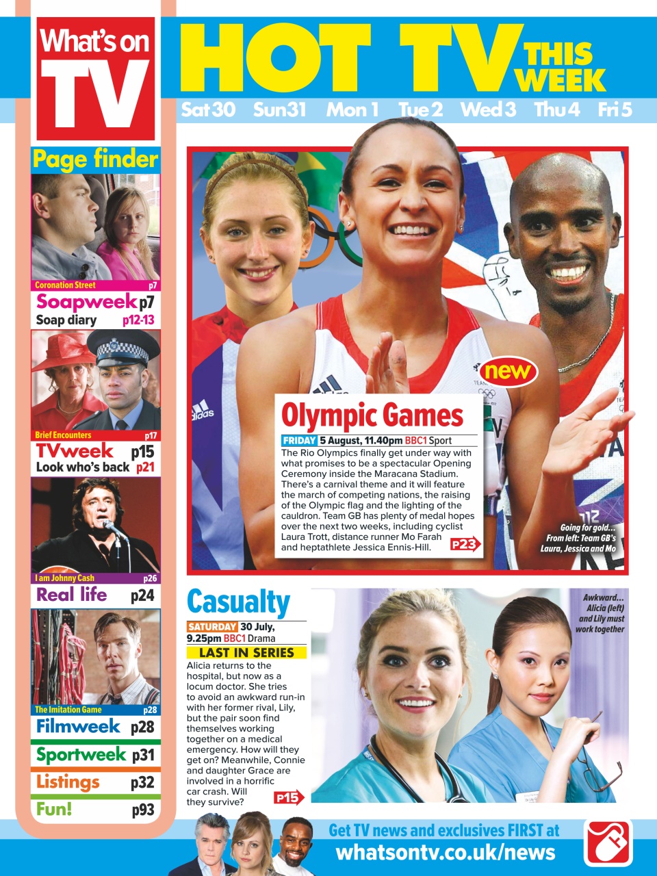 What's on TV Preview Pages