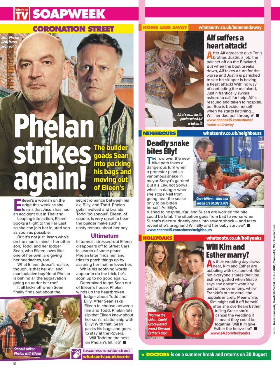 What's on TV Preview Pages