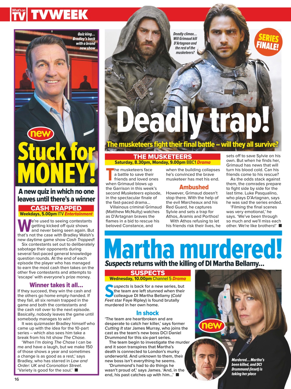 What's on TV Preview Pages