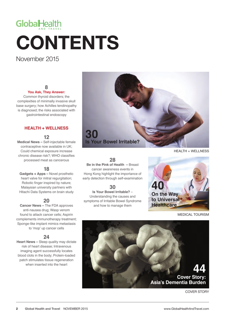 Global Health and Travel Preview Pages