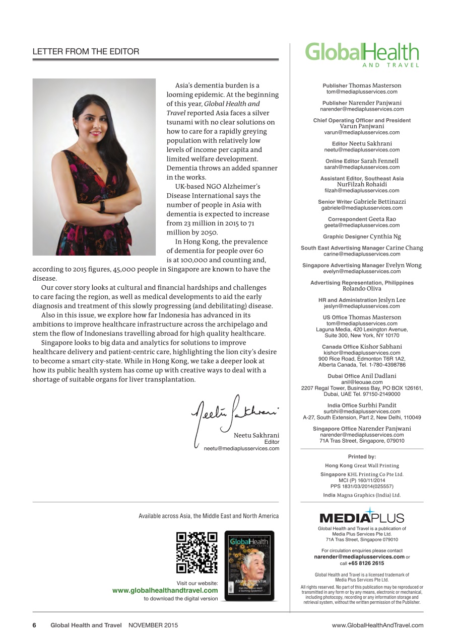 Global Health and Travel Preview Pages