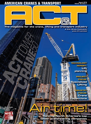 American Cranes & Transport issue August 2016