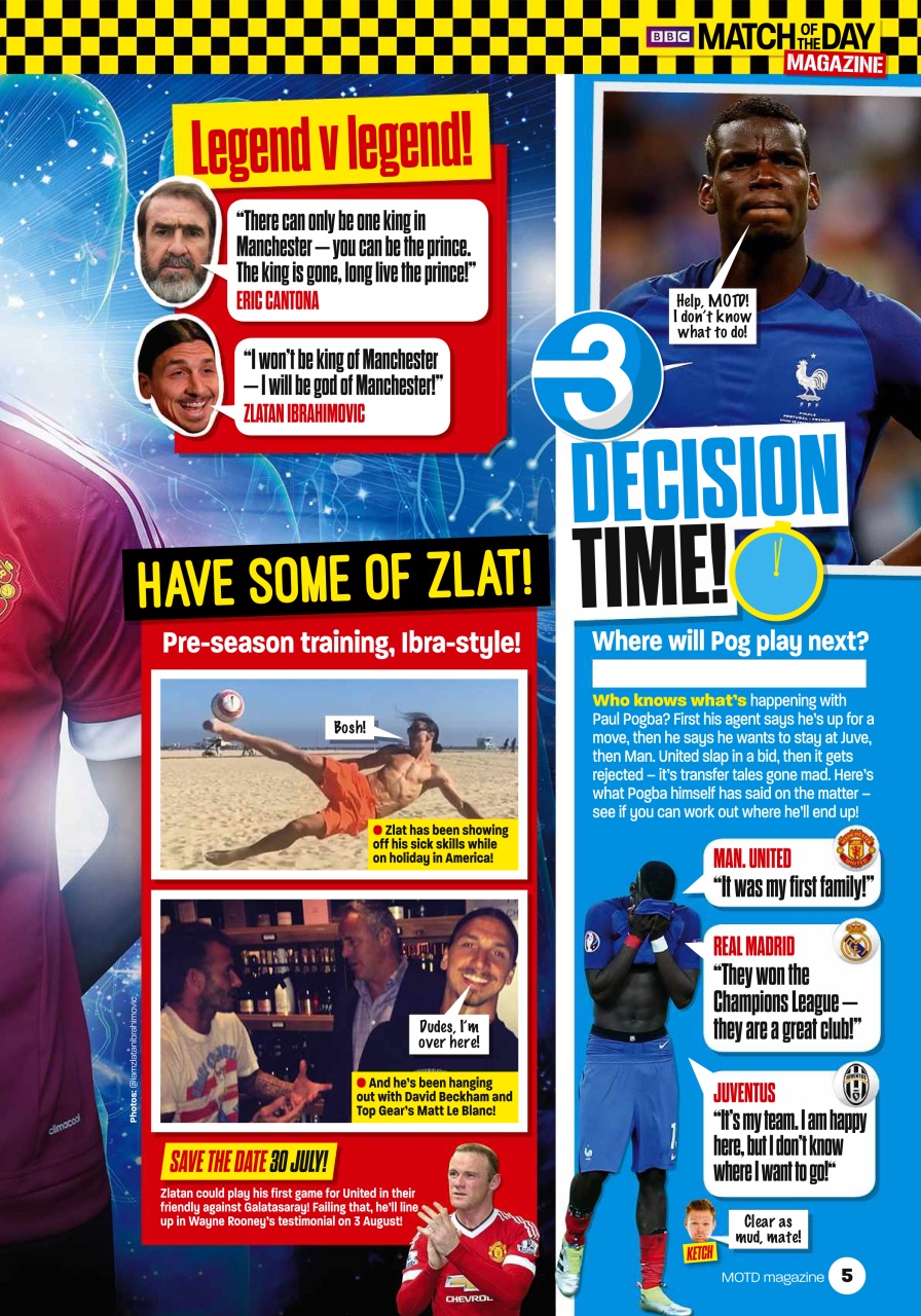Match of the Day Preview Pages