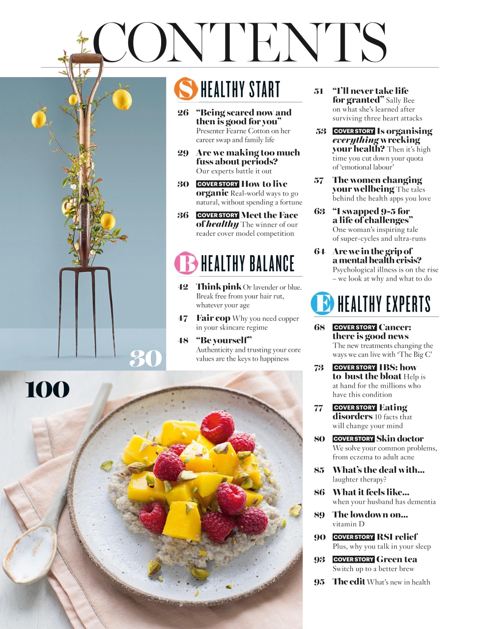 Healthy Magazine Preview Pages
