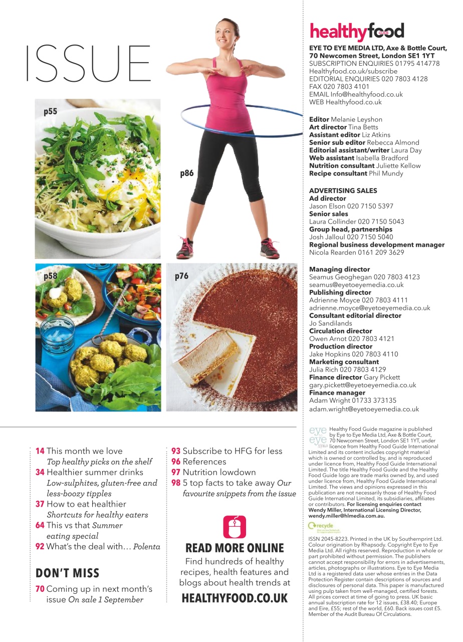 Healthy Food Guide Preview Pages