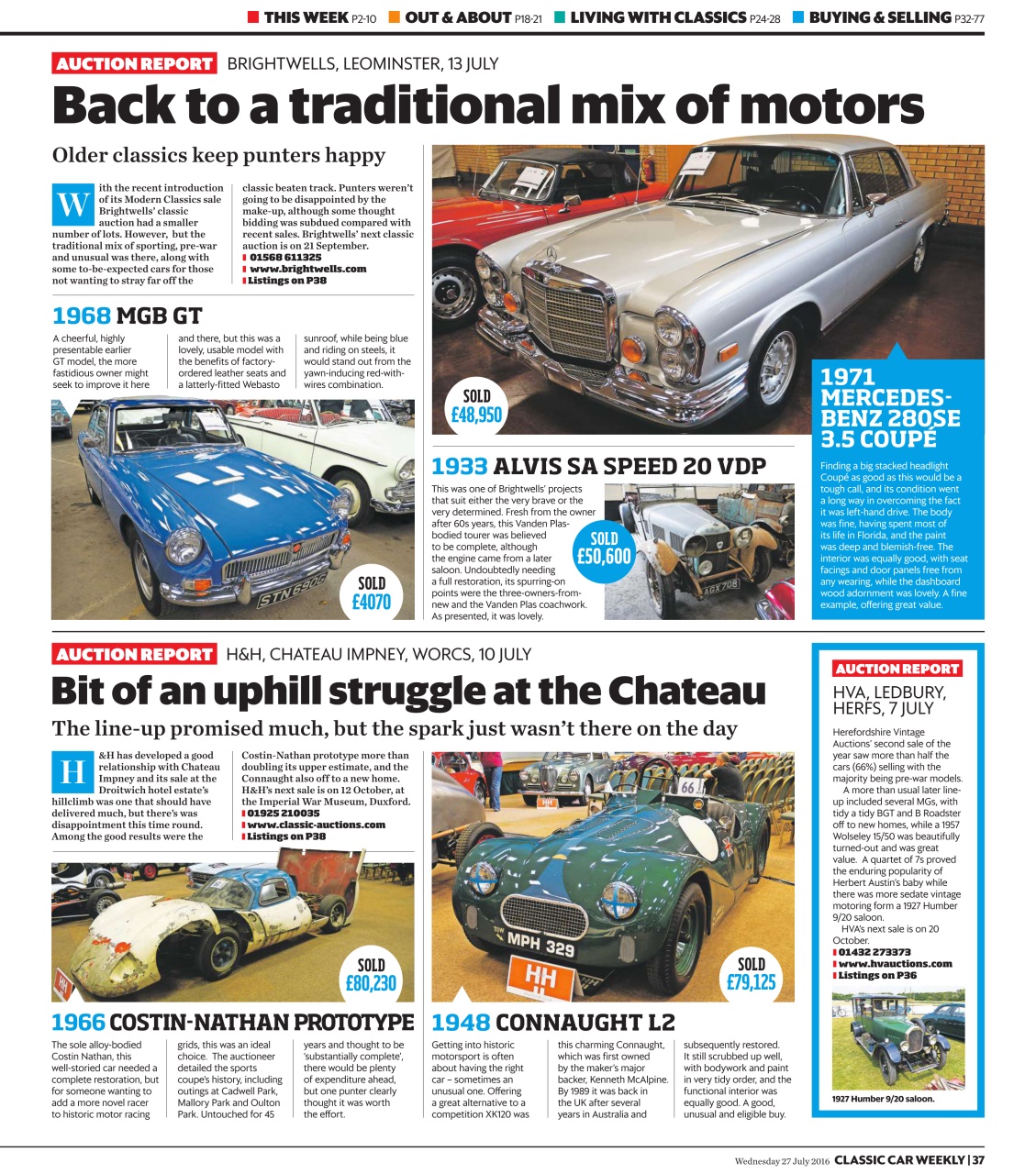 Classic Car Weekly Preview Pages