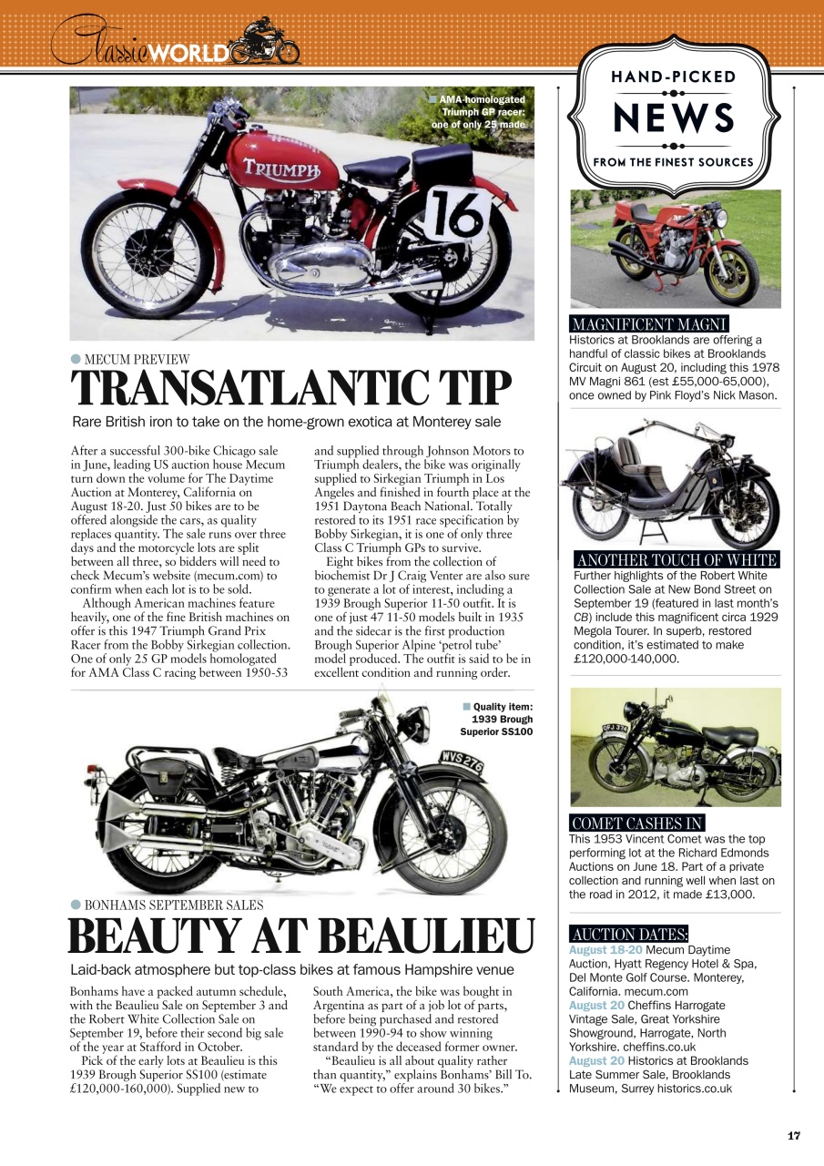 Classic Bike Preview Pages