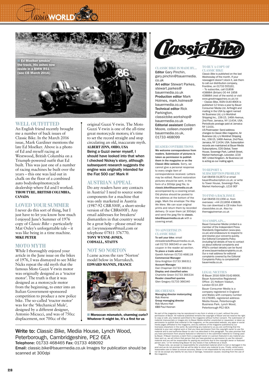 Classic Bike Preview Pages