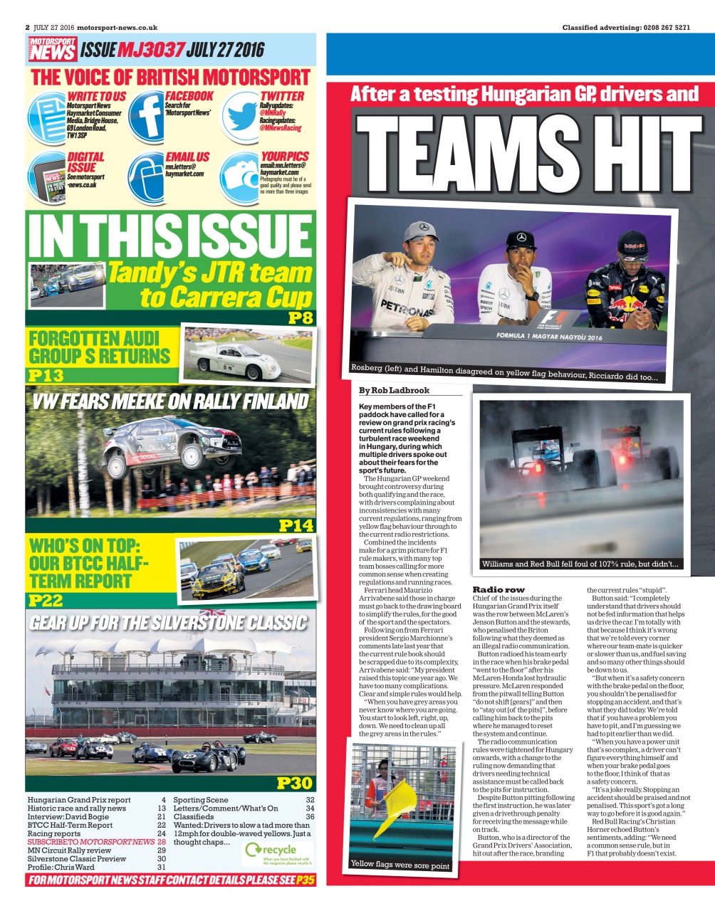 Motorsport News Preview Pages