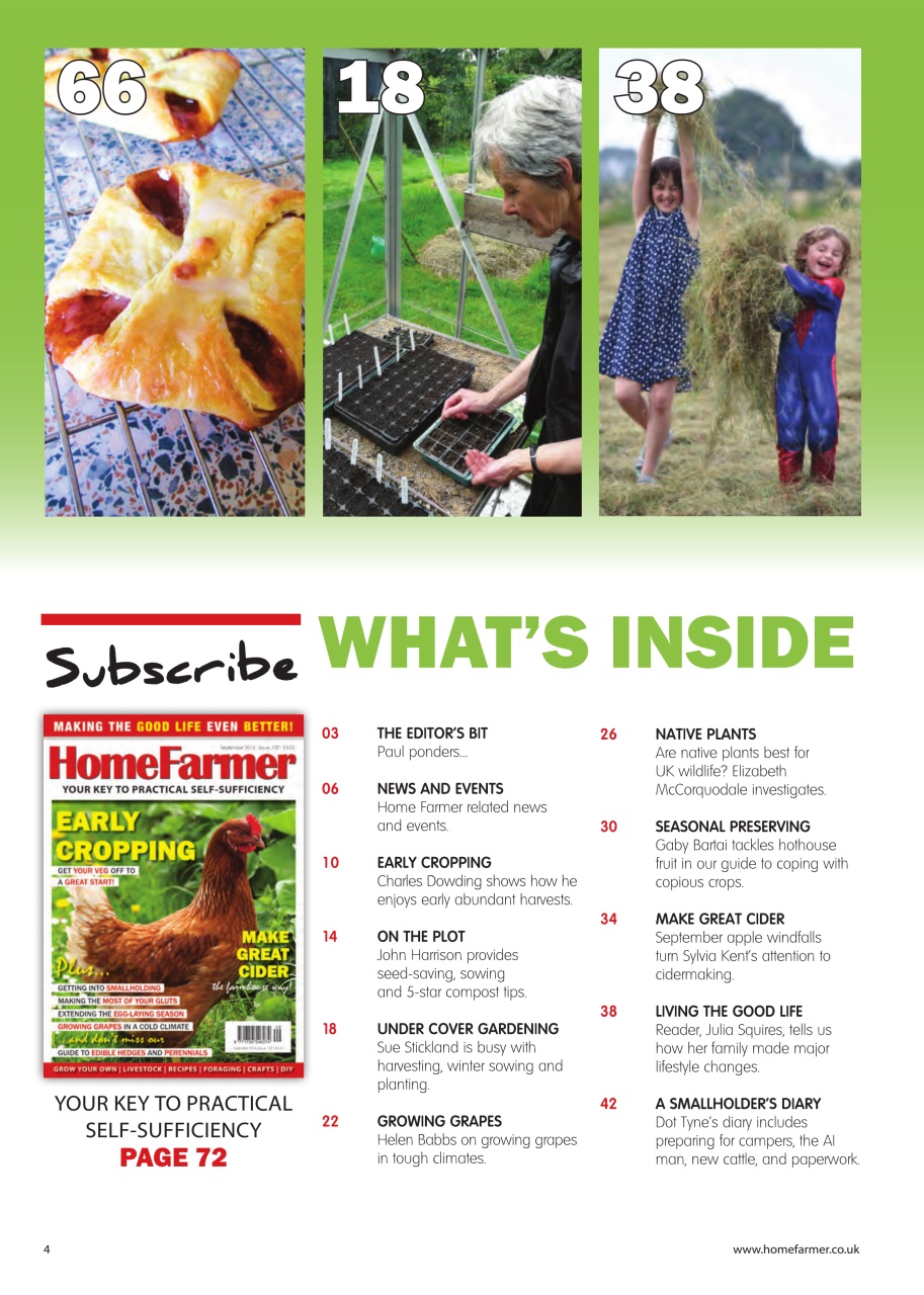 Home Farmer Magazine Preview Pages