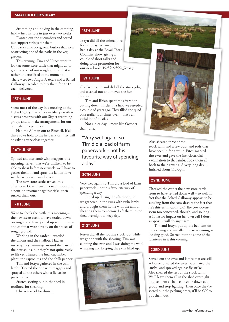 Home Farmer Magazine Preview Pages
