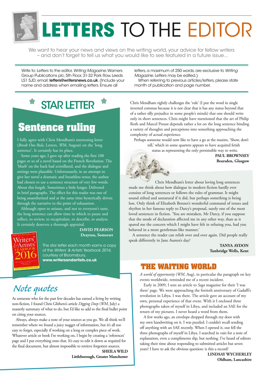 Writing Magazine Preview Pages