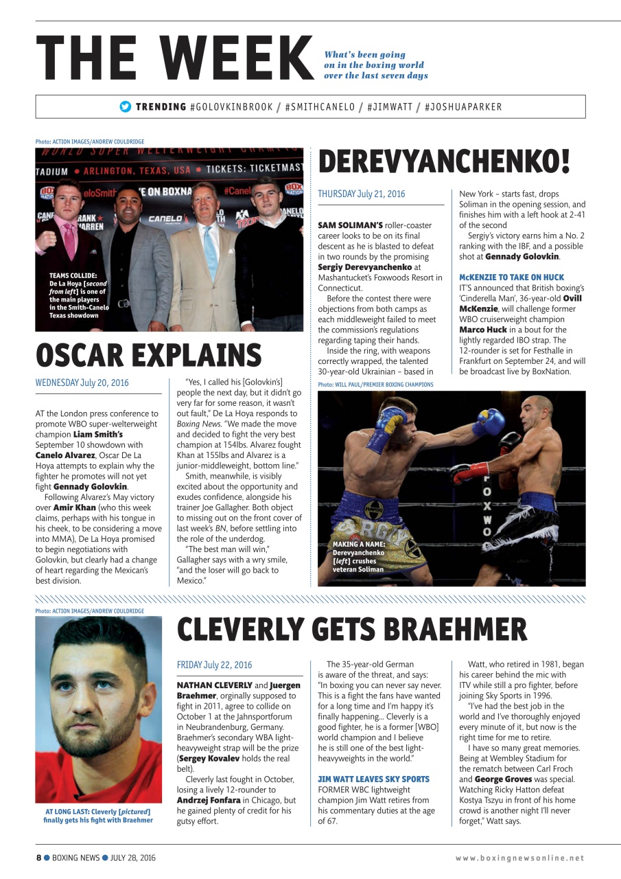 Boxing News Preview Pages