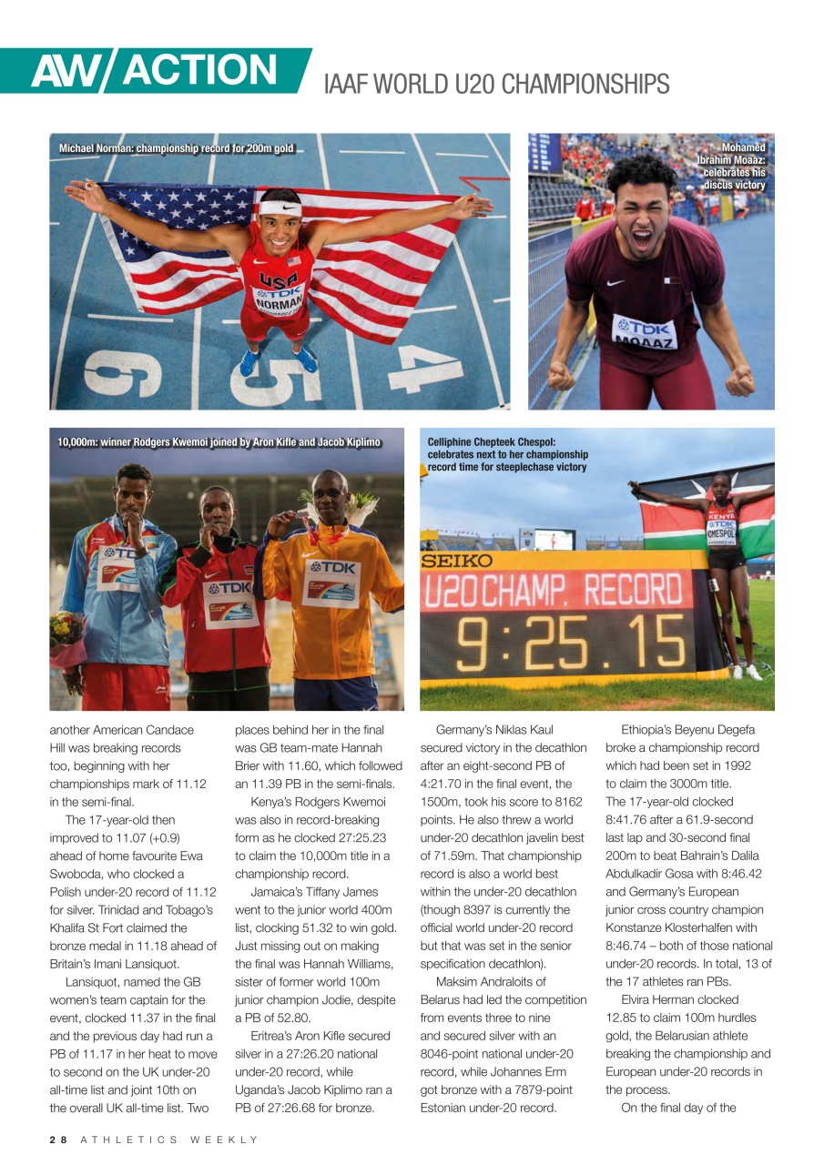 AW – Athletics Weekly Magazine Preview Pages