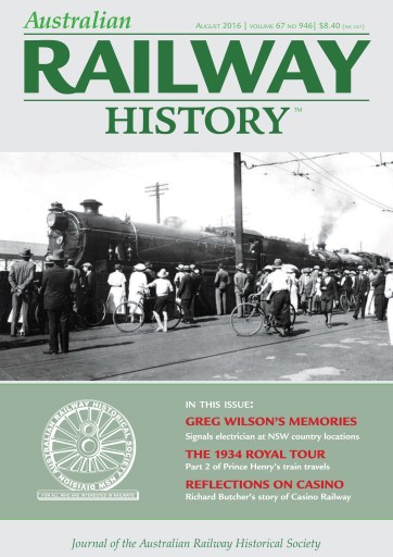 Australian Railway History issue 