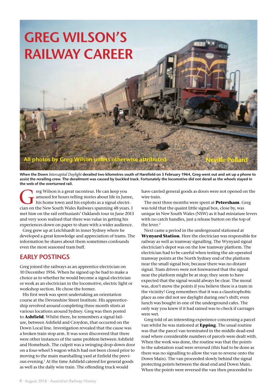 Australian Railway History Preview Pages