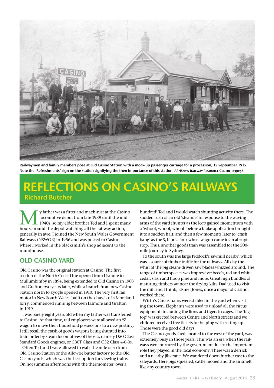 Australian Railway History Preview Pages