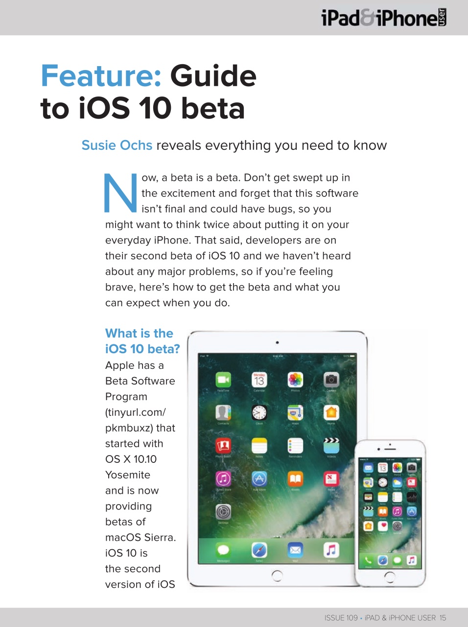 iPad and iPhone User Preview Pages