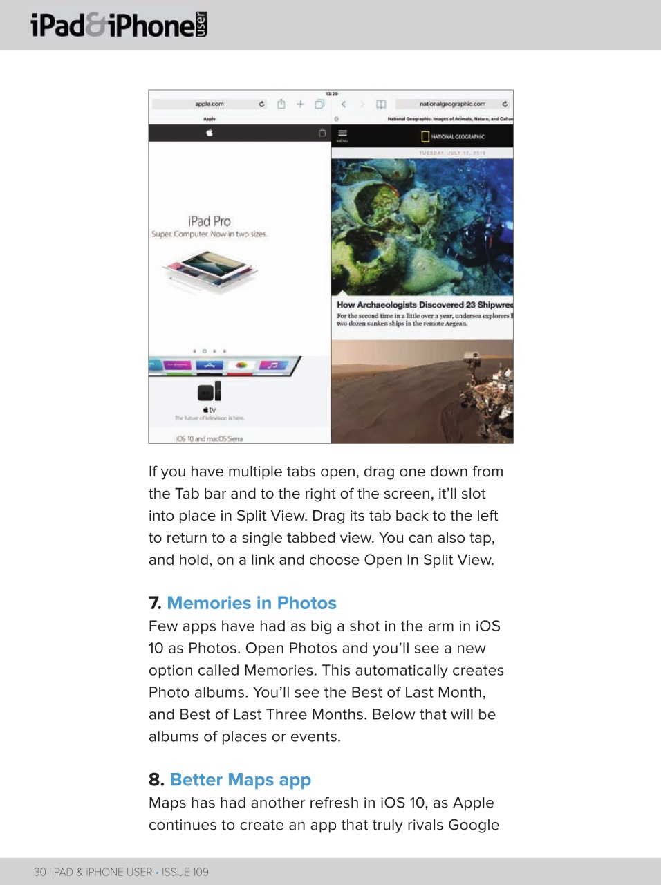iPad and iPhone User Preview Pages